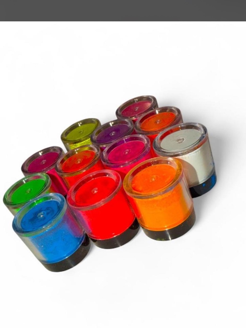 Neon nail glitter dip powders